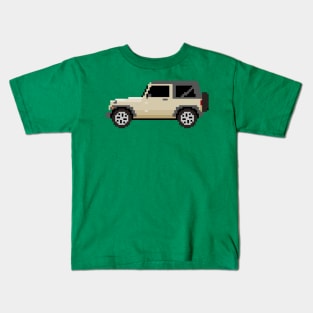 Jeep Wrangler Pixelart Kids T-Shirt